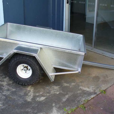 ATV toolbox with basket